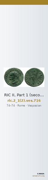 RIC II, Part 1 (second edition) Vespasian 716 — CANOA