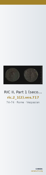 RIC II, Part 1 (second edition) Vespasian 717 — CANOA