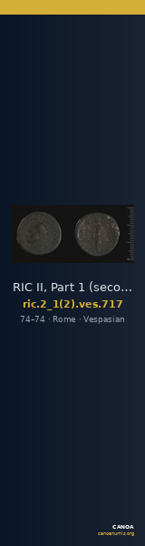 RIC II, Part 1 (second edition) Vespasian 717 — CANOA