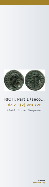 RIC II, Part 1 (second edition) Vespasian 720 — CANOA
