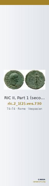 RIC II, Part 1 (second edition) Vespasian 730 — CANOA