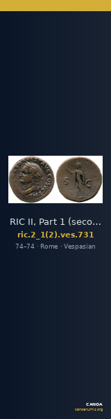 RIC II, Part 1 (second edition) Vespasian 731 — CANOA