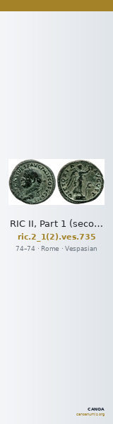 RIC II, Part 1 (second edition) Vespasian 735 — CANOA