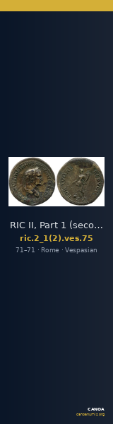 RIC II, Part 1 (second edition) Vespasian 75 — CANOA