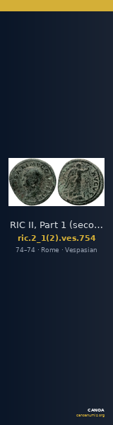 RIC II, Part 1 (second edition) Vespasian 754 — CANOA