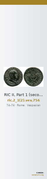 RIC II, Part 1 (second edition) Vespasian 756 — CANOA