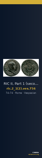 RIC II, Part 1 (second edition) Vespasian 756 — CANOA