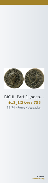RIC II, Part 1 (second edition) Vespasian 758 — CANOA