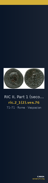 RIC II, Part 1 (second edition) Vespasian 76 — CANOA