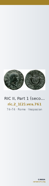 RIC II, Part 1 (second edition) Vespasian 761 — CANOA