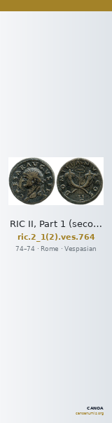 RIC II, Part 1 (second edition) Vespasian 764 — CANOA