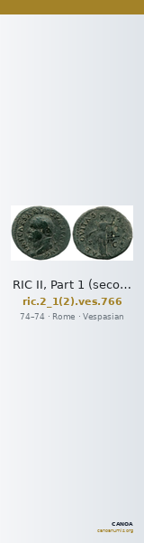 RIC II, Part 1 (second edition) Vespasian 766 — CANOA