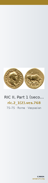 RIC II, Part 1 (second edition) Vespasian 768 — CANOA
