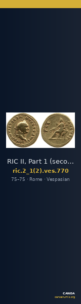 RIC II, Part 1 (second edition) Vespasian 770 — CANOA