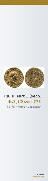 RIC II, Part 1 (second edition) Vespasian 775 — CANOA