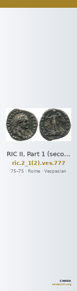 RIC II, Part 1 (second edition) Vespasian 777 — CANOA