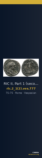 RIC II, Part 1 (second edition) Vespasian 777 — CANOA