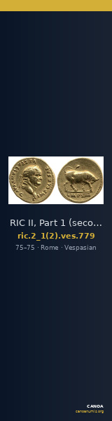 RIC II, Part 1 (second edition) Vespasian 779 — CANOA