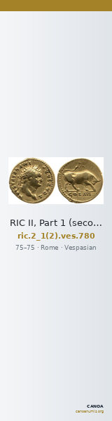 RIC II, Part 1 (second edition) Vespasian 780 — CANOA