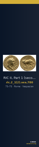 RIC II, Part 1 (second edition) Vespasian 780 — CANOA