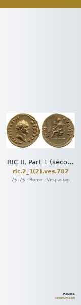 RIC II, Part 1 (second edition) Vespasian 782 — CANOA