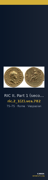 RIC II, Part 1 (second edition) Vespasian 782 — CANOA