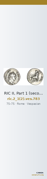 RIC II, Part 1 (second edition) Vespasian 783 — CANOA