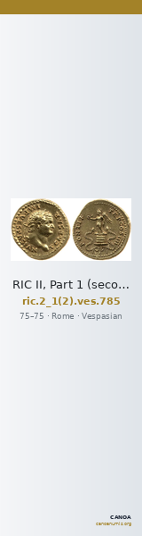 RIC II, Part 1 (second edition) Vespasian 785 — CANOA