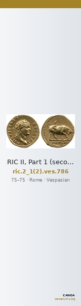 RIC II, Part 1 (second edition) Vespasian 786 — CANOA