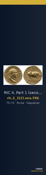 RIC II, Part 1 (second edition) Vespasian 786 — CANOA
