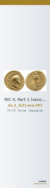 RIC II, Part 1 (second edition) Vespasian 787 — CANOA