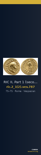 RIC II, Part 1 (second edition) Vespasian 787 — CANOA