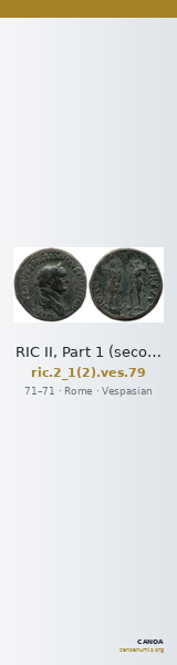 RIC II, Part 1 (second edition) Vespasian 79 — CANOA