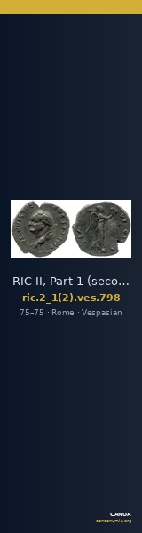 RIC II, Part 1 (second edition) Vespasian 798 — CANOA