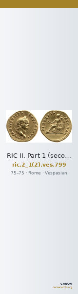 RIC II, Part 1 (second edition) Vespasian 799 — CANOA