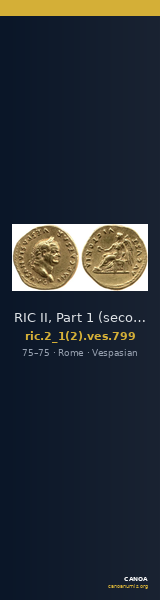 RIC II, Part 1 (second edition) Vespasian 799 — CANOA