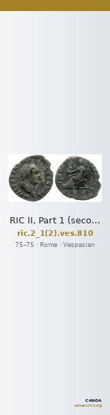 RIC II, Part 1 (second edition) Vespasian 810 — CANOA