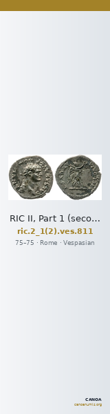 RIC II, Part 1 (second edition) Vespasian 811 — CANOA