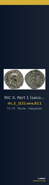 RIC II, Part 1 (second edition) Vespasian 811 — CANOA