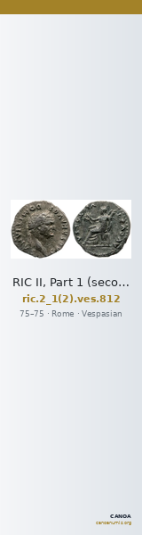 RIC II, Part 1 (second edition) Vespasian 812 — CANOA