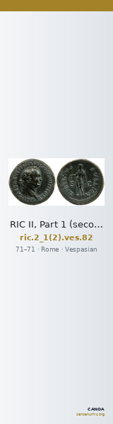 RIC II, Part 1 (second edition) Vespasian 82 — CANOA