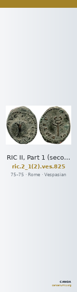 RIC II, Part 1 (second edition) Vespasian 825 — CANOA