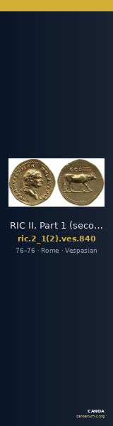 RIC II, Part 1 (second edition) Vespasian 840 — CANOA