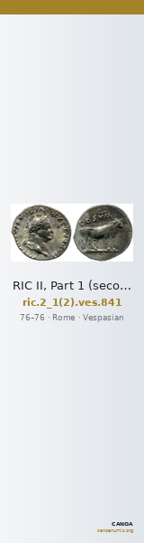 RIC II, Part 1 (second edition) Vespasian 841 — CANOA