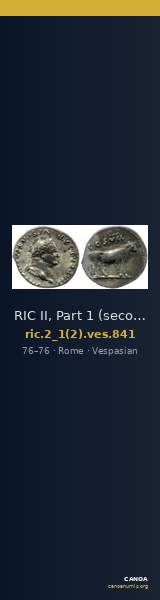 RIC II, Part 1 (second edition) Vespasian 841 — CANOA