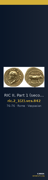 RIC II, Part 1 (second edition) Vespasian 842 — CANOA