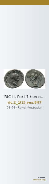 RIC II, Part 1 (second edition) Vespasian 847 — CANOA