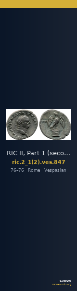 RIC II, Part 1 (second edition) Vespasian 847 — CANOA