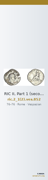 RIC II, Part 1 (second edition) Vespasian 852 — CANOA