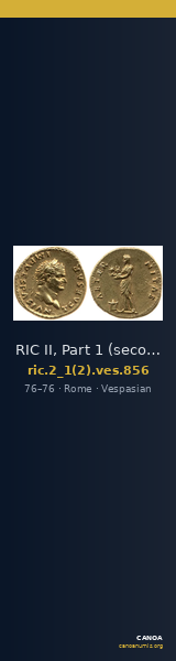 RIC II, Part 1 (second edition) Vespasian 856 — CANOA